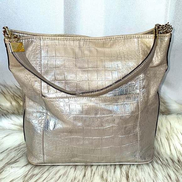 Anne Klein Metallic Tote Bag - Picture 2 of 11